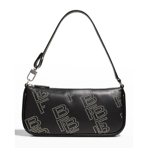BY FAR Rachel Studded Leather Shoulder Bag - Picture 1 of 5